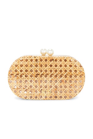 BTB Los Angeles Caillou Clutch in Tan