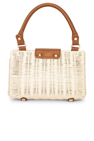 BTB Los Angeles Melody Clutch in Tan