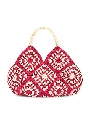 Btb los angeles bolso tote stormi en color rojo