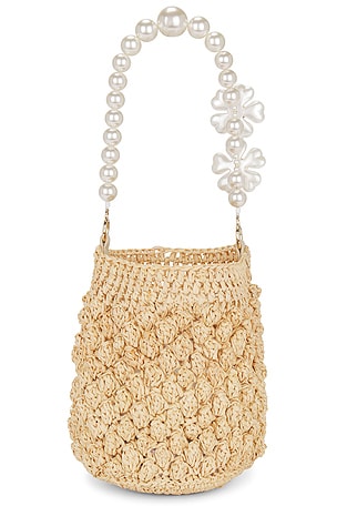 BTB Los Angeles Uri Bucket Bag in Beige