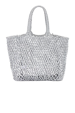 BTB Los Angeles Siena Tote in Metallic Silver