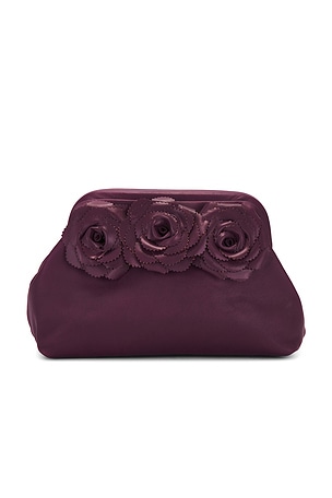 POCHETTE EN CUIR AVEC ROSETTE YASMIN BTB Los Angeles