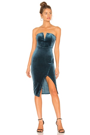 Beatrice Velvet Tube Mini Dress