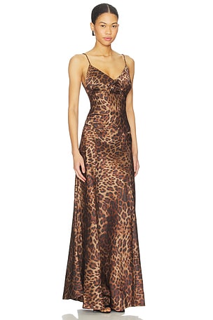 Bubish Savannah Rosette Gown in Brown