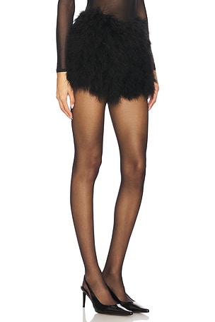 Bubish Feather Hot Short in Black