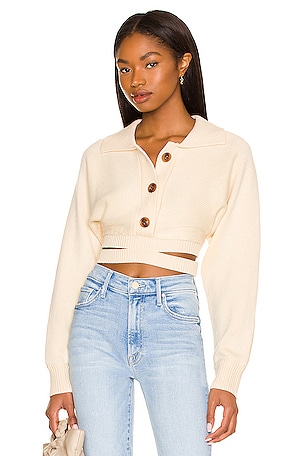 Sophia Cross Knit Sweater Bubish