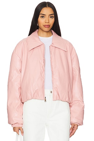 Elsa Leather Bomber Jacket Bubish