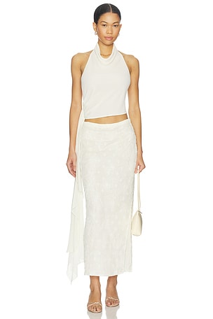 Hailey Cowl Neck Halter Top W/ Drape Bubish