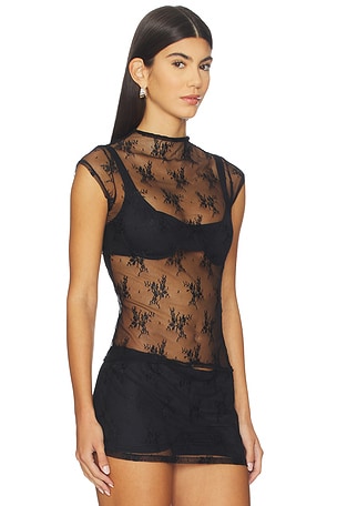 BUCI Ember Lace Top in Black
