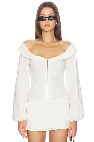 BUCI Budva Blouse in Ivory
