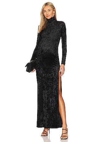 The Monica Black Velvet Dress BUMPSUIT