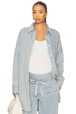 Denim Oversized Shirt Dress BUMPSUIT