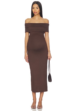 BUMPSUIT The Bianca Dress in Chocolate. Size XS. Also