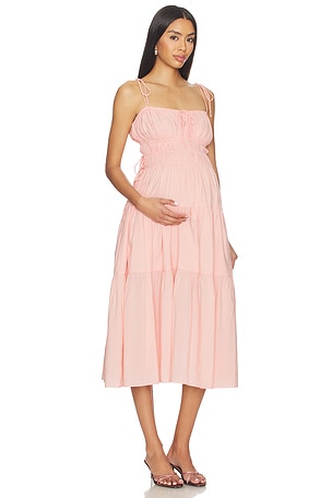 Shirred Midi Poplin Dress BUMPSUIT