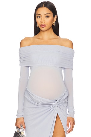Off The Shoulder Mesh Top BUMPSUIT