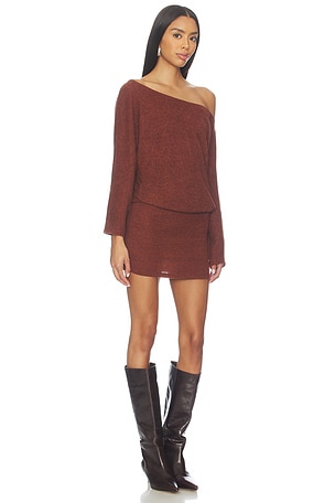 Bella Venice x REVOLVE Izzy Sweater Dress in Brown