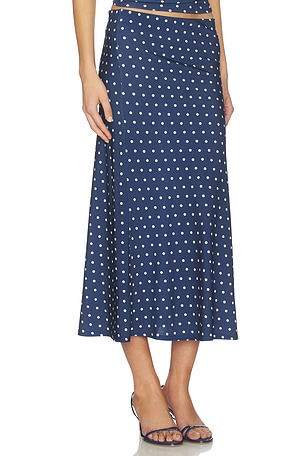 Bella Venice x REVOLVE Jessie Slip Skirt in Navy