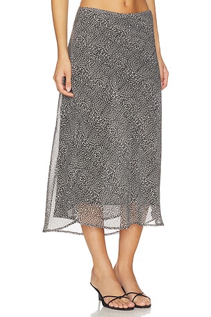 Bella Venice The Lawson Skirt in Charcoal,Brown