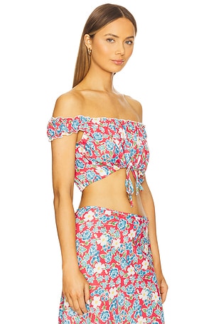 Bella Venice The Izzy Top in Red,Blue