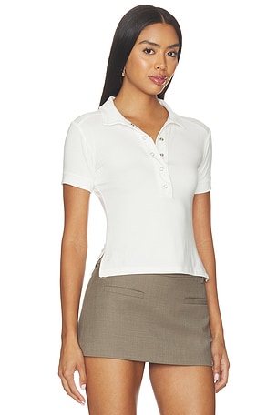 Bella Venice The Polo Tee in White