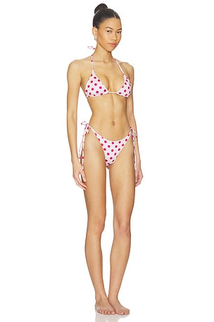 Bella Venice The Belle Bikini Set in White,Red