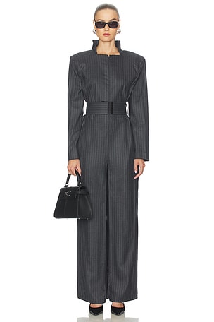 Pinstriped Jumpsuit Bevza
