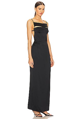 Bevza Dana Dress in Black