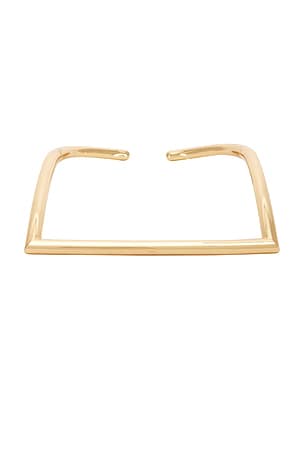Bevza Square Necklace in Metallic Gold