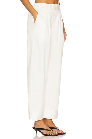 Bevza Cuff Trousers in White