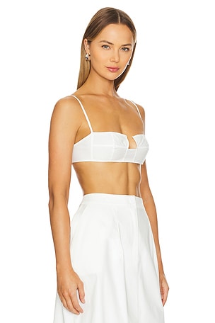 Bevza Square Bra in White