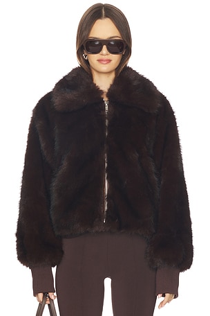 Reese Faux Fur Bomber Jacket BY.DYLN