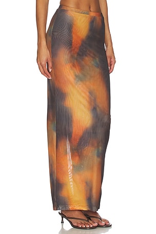 BY.DYLN Maddox Skirt in Brown. Size XS. Also