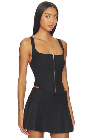 BY.DYLN Salone Top in Black. Size XS. Also