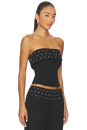 BY.DYLN Reeves Bodice Top in Black. Size XS. Also