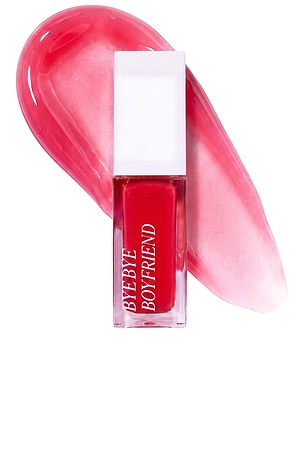 BYE BYE BOYFRIEND Kiss Off Glossy Lip Stain & Tint in Left On Red