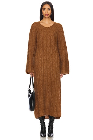 By Malene Birger Lovella Dress in Tan