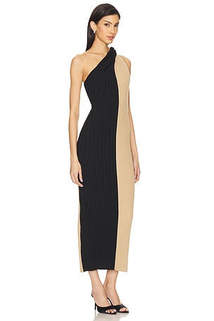 By Malene Birger Noto Dress in Black,Beige