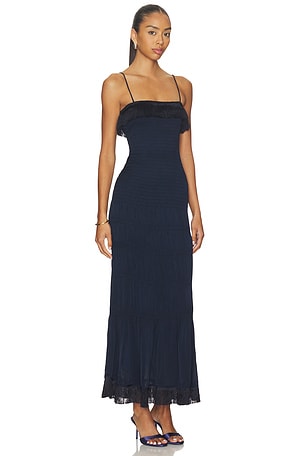 By Malene Birger Nova Dress in Navy. Size 40. Also