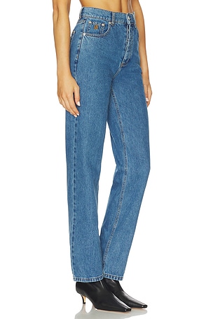 By Malene Birger Chicago Straight Leg in Blue. Size 28. Also