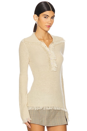 By Malene Birger Dreele Top in Beige