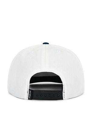 By Parra Sporte 5 Panel Hat in White,Blue