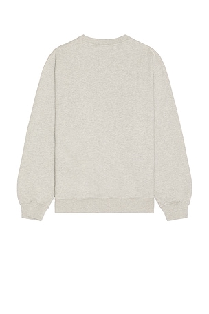 By Parra Rounded Par Crewneck Sweatshirt in Light Grey