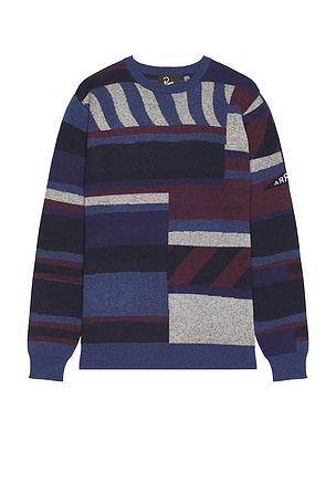 Patched Your Work Knitted Pullover By Parra