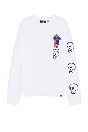 By Parra Lowering The Bar Long Sleeve T-Shirt in White