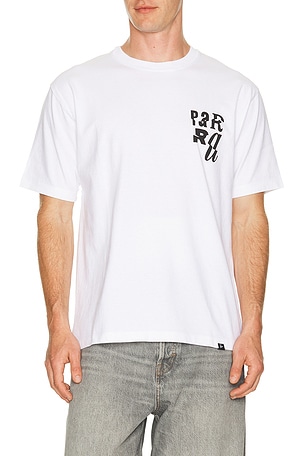 By Parra Why Are You Here T-Shirt in White