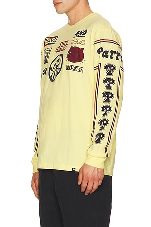 By Parra Never Sinister Long Sleeve T-Shirt in Yellow
