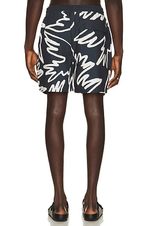 By Parra Birds Fly Free Swim Shorts in Black