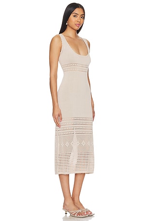 Callahan Reese Knit Midi in Ivory