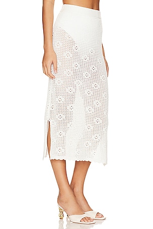 Callahan Camila Midi Skirt in White