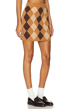 Callahan Dawn Mini Skirt in Tan